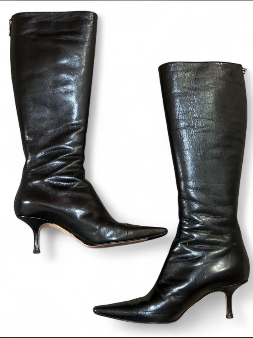 Jimmy Choo boots with kitten heels. Size 36.6